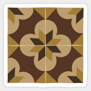 Brown Maltese Tile Sticker